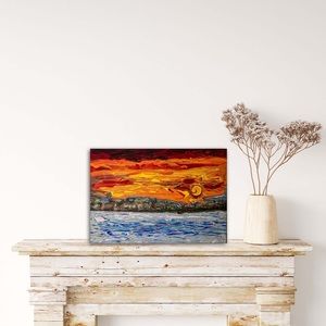 Under The Tuscan Sun, Mixed Media, small Original Painting